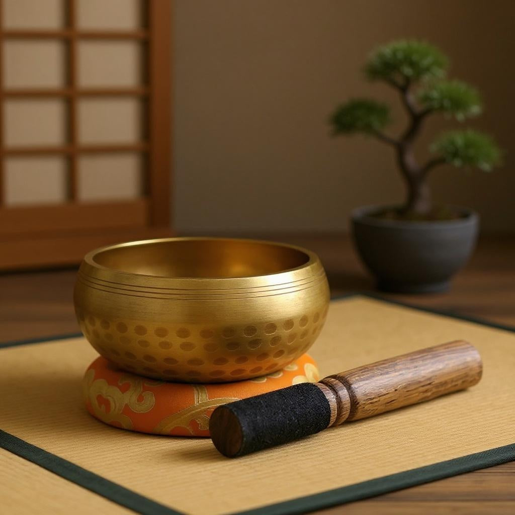 Tibetan Singing Meditation Bowl Set + FREE Meditation e-book!