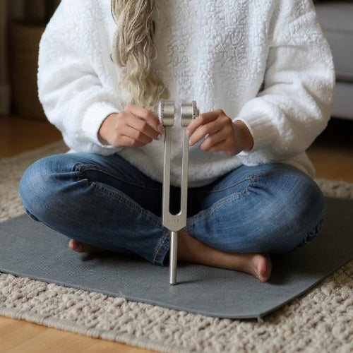 128 Hz Tuning Fork - STRESS RELIEVER + FREE Beginner Starting Guide