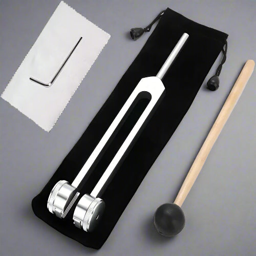 128 Hz Tuning Fork - STRESS RELIEVER + FREE Beginner Starting Guide
