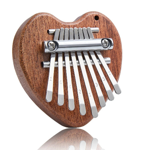Portable Wooden 8 Key Kalimba + FREE Song e-book!